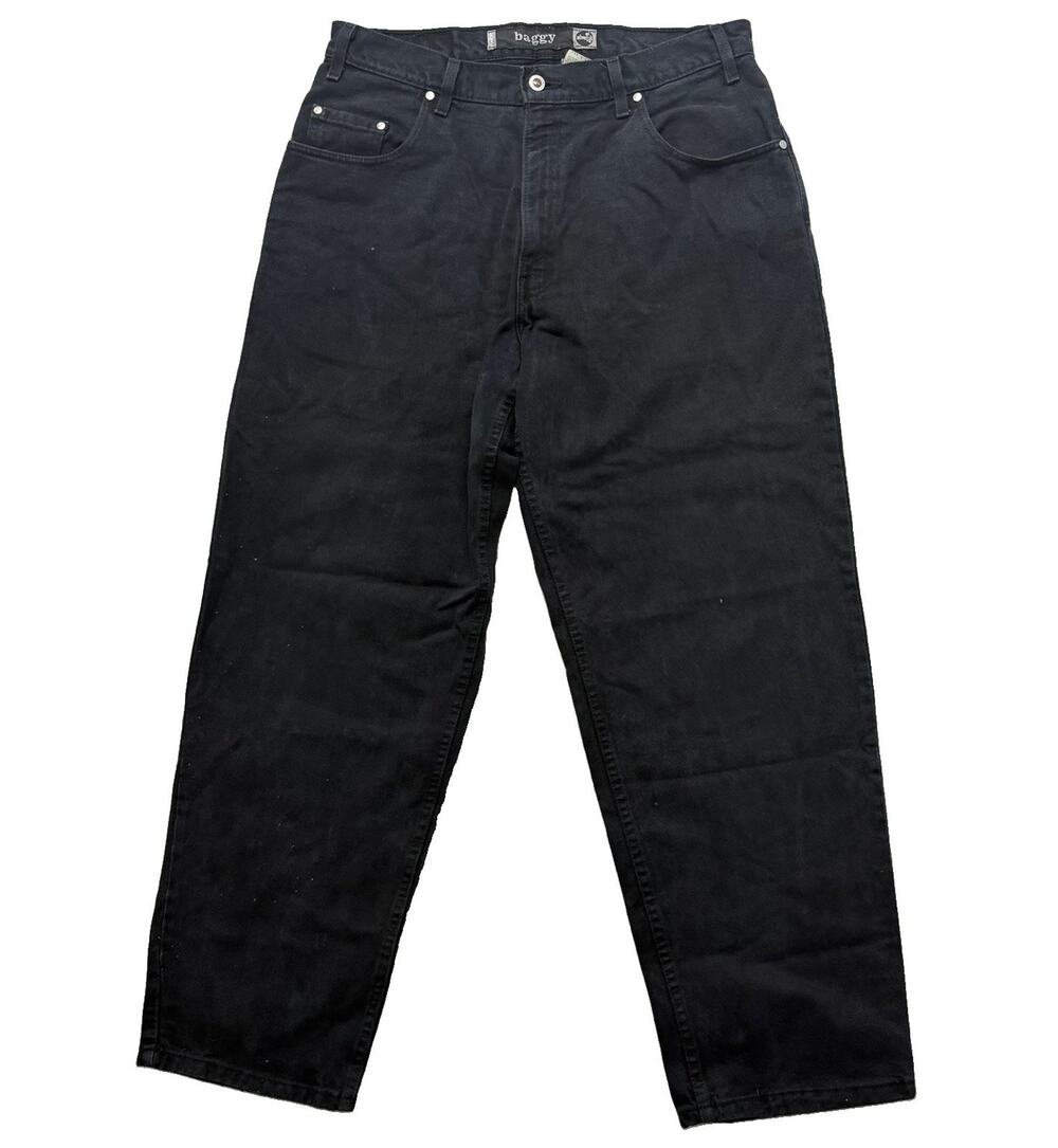 Vintage Levis SilverTab Baggy 36x32 Madein USA Denim Jeans Black Skater Y2K 2000